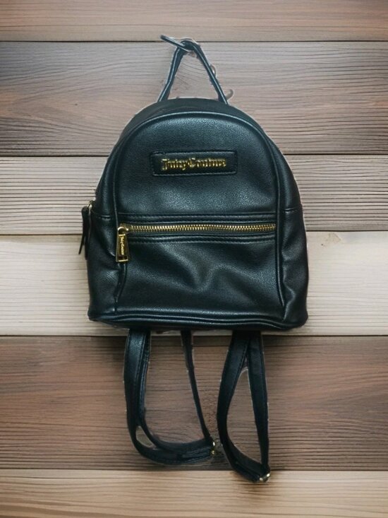 Juicy Couture Mini Backpack Purse Black Gold Hardware Pre-owned Good Condition main image 15
